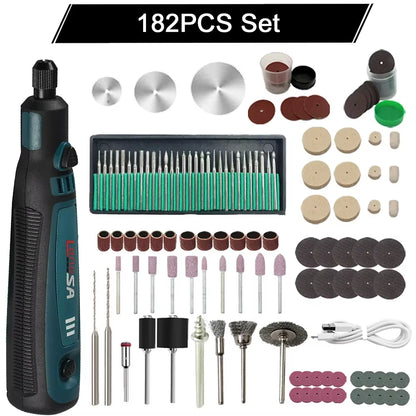 5000-10000-15000R 3.6V USB Wireless Electric Drill Engraving Pen Mini Grinder for Grinding/Polishing/Engraving/Drilling/Cutting