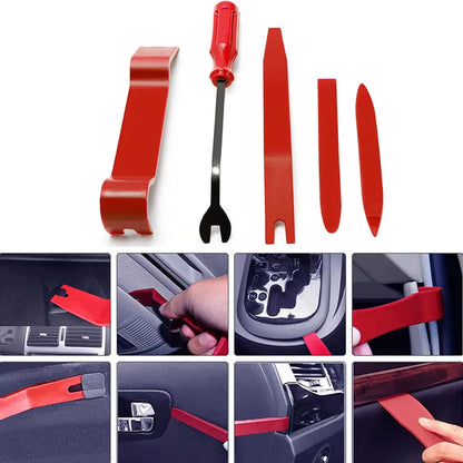 Car Interior Removal Kit - Easy to Pry Fasteners -Non-Scratch Remove Door Clips and Audio Instrument Panel