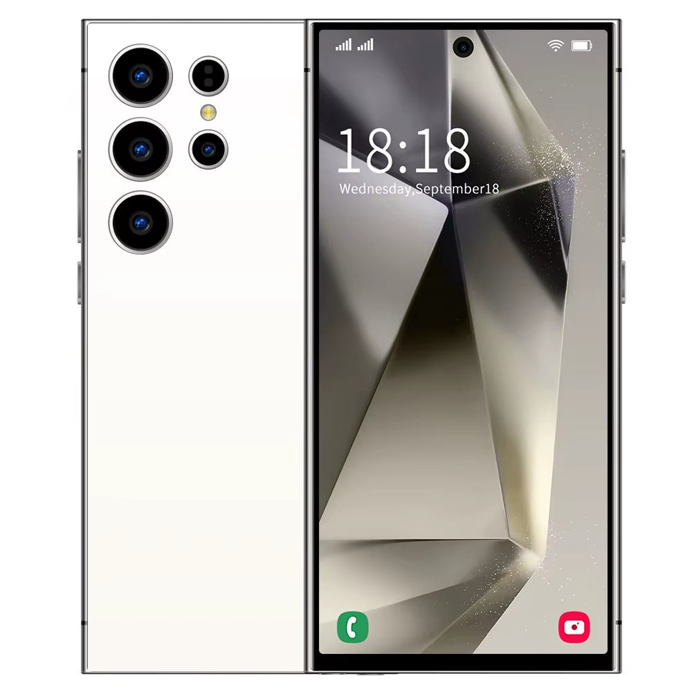 2026 HOT S26 Ultra NEW 7.3HD Global Edition Original Smart Dual Card 7800Mah Battery Facial Recognition Function