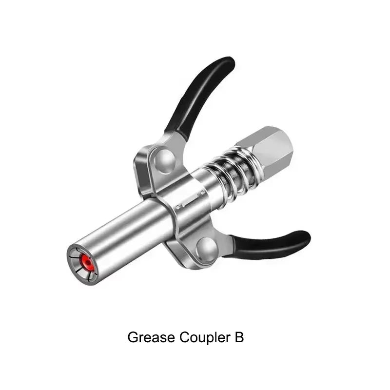 Grease Coupler Heavy-Duty Quick Release Grease Gun Coupler NPTI/8 10000 PSI Two Press Easy to Push Accessories