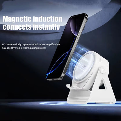 Portable Smart Induction Speaker Wireless Bluetooth Phone Holder Multi-Functional Outdoor Sports Stereo Speakers Universal