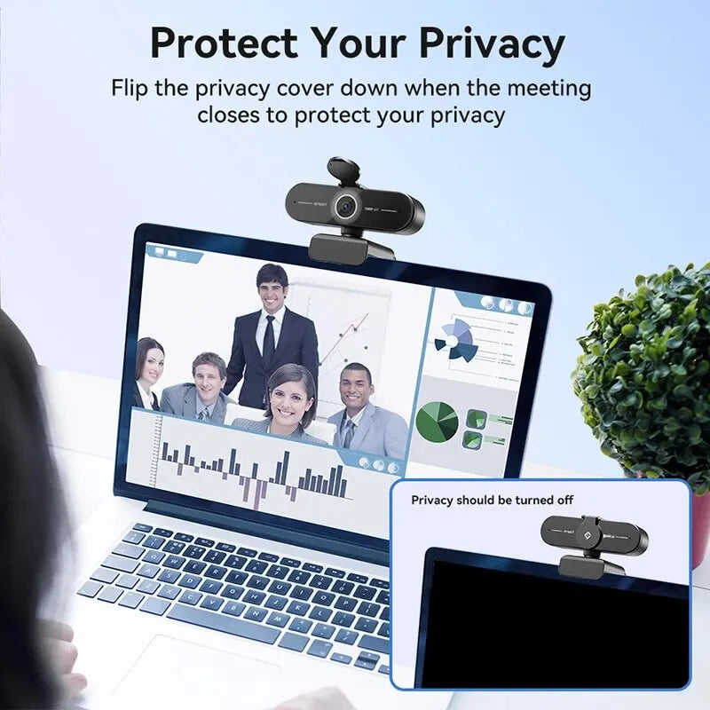 4K Webcam 1440P 2K Web Camera 1080P  C60E Autofocus USB Computer Camera for Living/ Video Call/ Conference