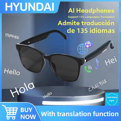 Choice  HY-C8 AI Glasses Translation Earphones with Camera Automatic Voice Smart Glasses Multi-Function Keys for Sports