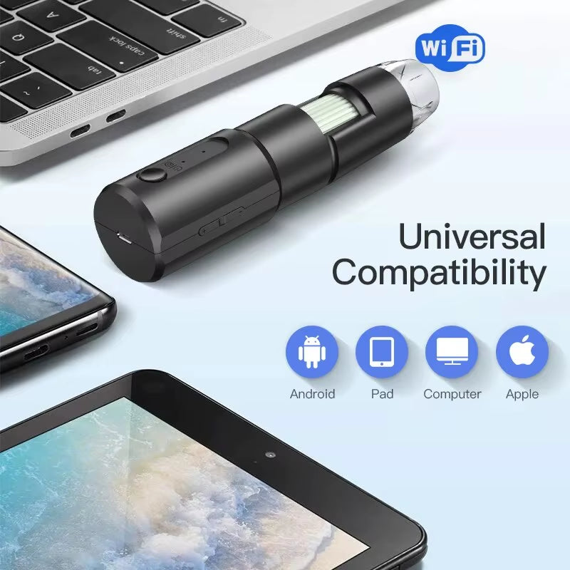 Wireless Digital Microscope 50X-1000X Magnification Flexible Stand for Android IOS Iphone PC Electronic Stereo Wifi Microscope