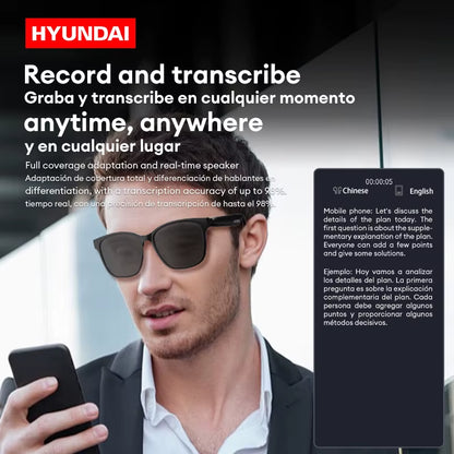 Choice  HY-C8 AI Glasses Translation Earphones with Camera Automatic Voice Smart Glasses Multi-Function Keys for Sports