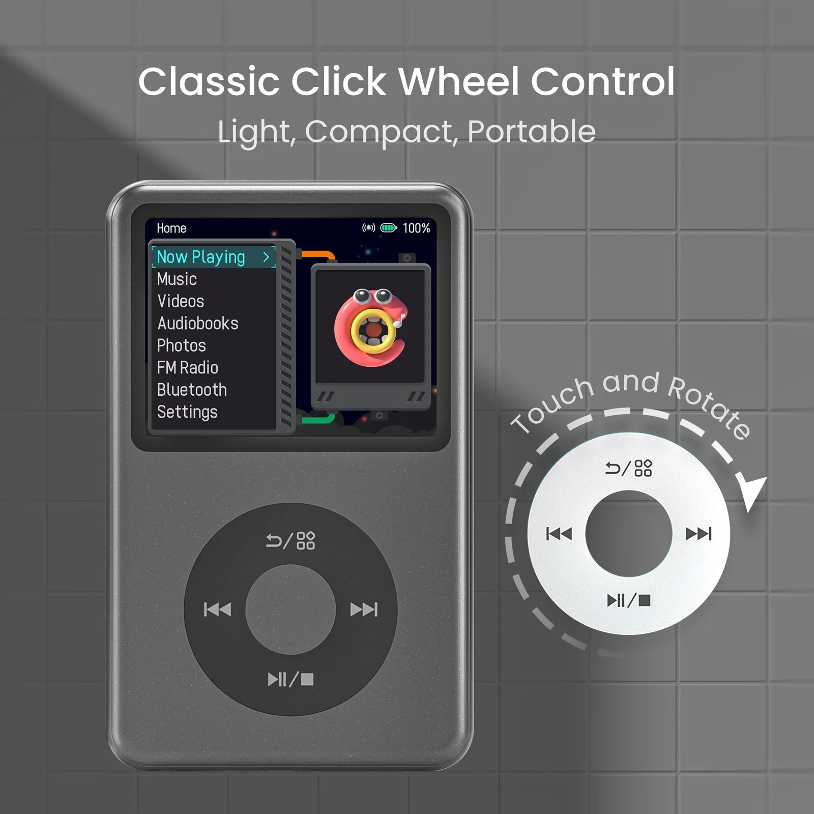 128GB Ipod Classic Reproductor Mp3 Music Player Bluetooth Speakers, Support Fm Radio, Video, Hifi Ipod Touch Walkman
