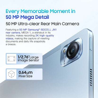 MEGA 1 Tablet 8GB 256GB 50MP+13MP Camera 11.5 Inch 2.4K 120Hz Display 8800Mah 33W Fast Charging Pad Tablet Android 13