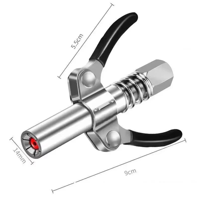 Grease Coupler Heavy-Duty Quick Release Grease Gun Coupler NPTI/8 10000 PSI Two Press Easy to Push Accessories