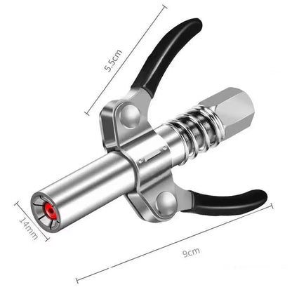 Grease Coupler Heavy-Duty Quick Release Grease Gun Coupler NPTI/8 10000 PSI Two Press Easy to Push Accessories