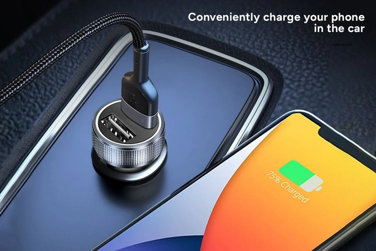 30W PD USB-A and USB-C Car Charger