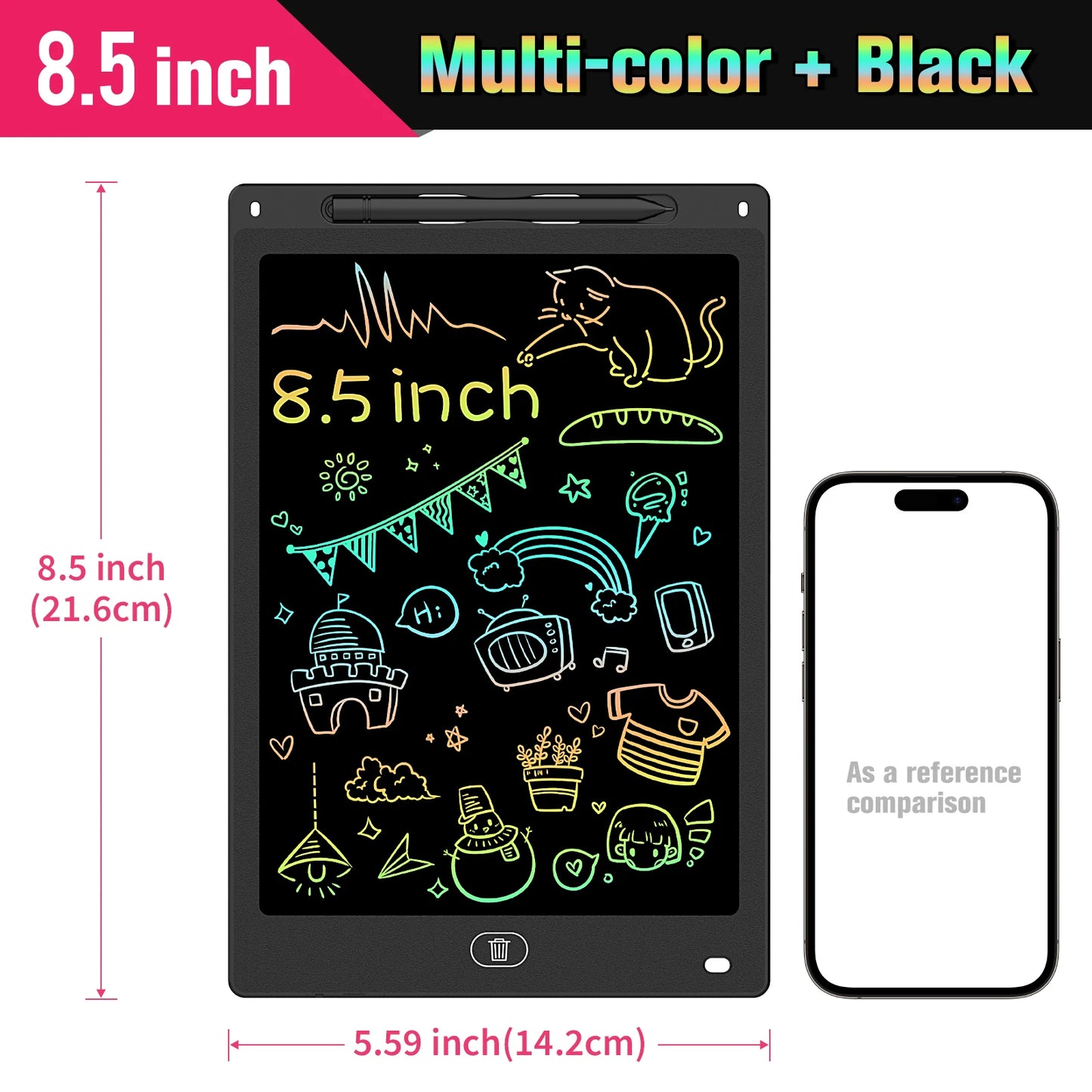 8.5/10/12 Inch LCD Writing Tablet Digital Drawing Tablet Handwriting Pads Portable Electronic Doodle Board for Kids