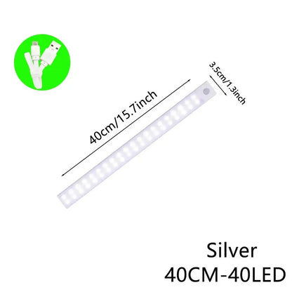 Night Light Led Lamp under Cabinet Lights Motion Sensor Night Light Closet Light Cabinet Kitchen Lighting Magnetic Night Lights