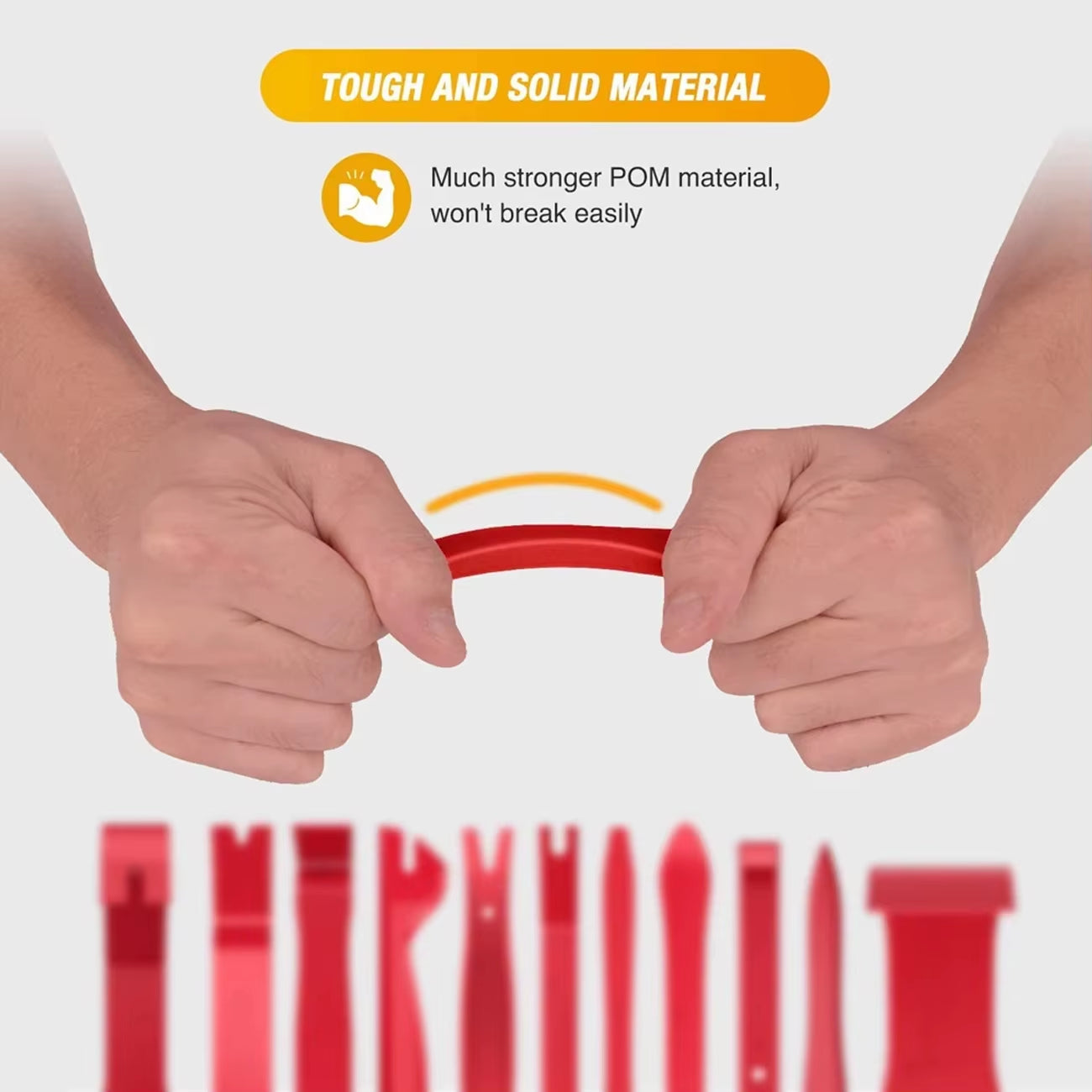 Car Interior Removal Kit - Easy to Pry Fasteners -Non-Scratch Remove Door Clips and Audio Instrument Panel