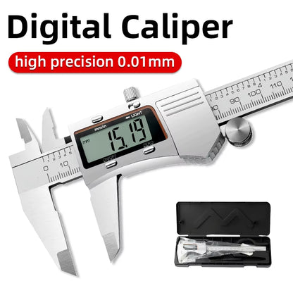 Digital Pachometer Metal Caliper Professional Vernier Caliber Measuring Tools Woodworking Thick Gauge Depth Electronic Ruler