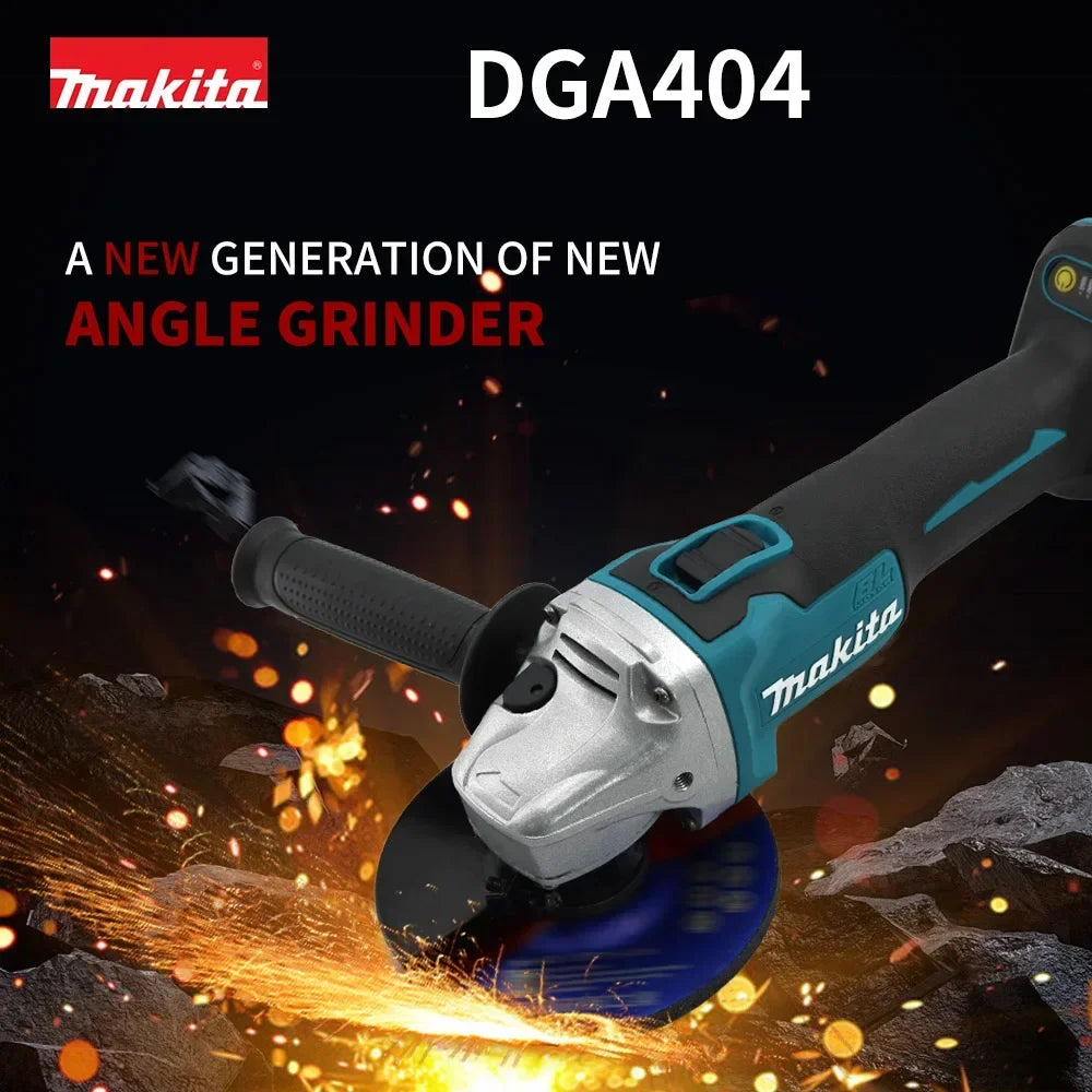 New  DGA404 125Mm Brushless Lithium Electric Angle Grinder 18V Rechargeable Cutting Machine High Power Machine Power Tool