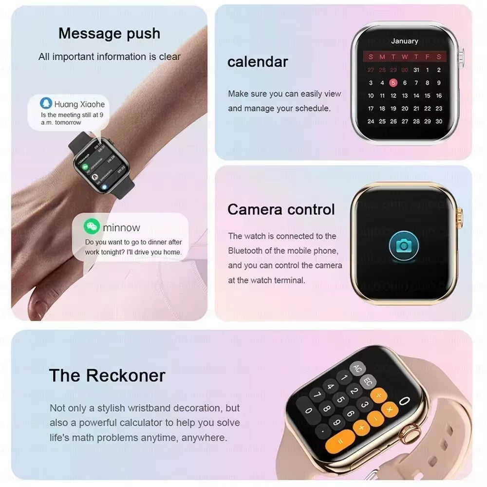 2026 New for Apple GPS Watch 10 Smart Watch Men HD AMOLED Memory Music 3D Surround Bluetooth Call Waterproof Smartwatch Woman