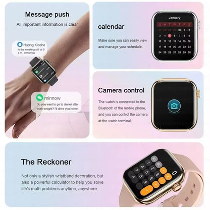 2026 New for Apple GPS Watch 10 Smart Watch Men HD AMOLED Memory Music 3D Surround Bluetooth Call Waterproof Smartwatch Woman