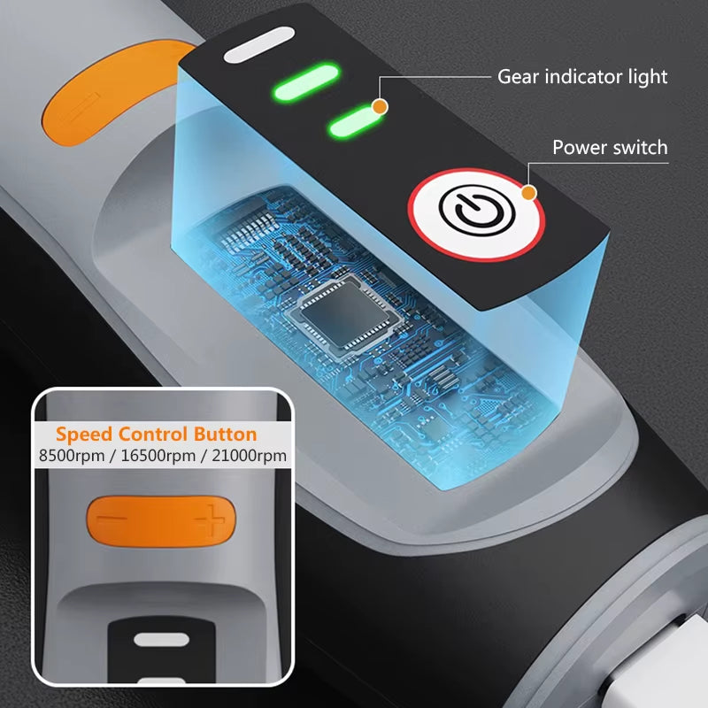 35W USB Cordless Rotary Tool Dremel DIY Mini Drill Engraving Pen Electric 3 Speed Mini Wireless Drill Set 8500R-21000R/Min