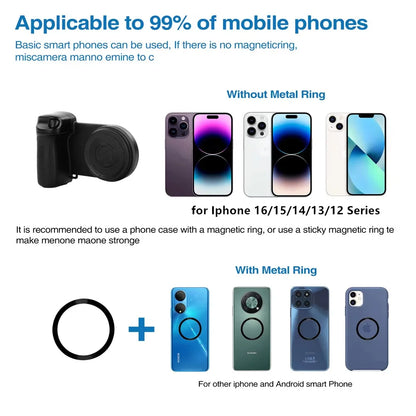 2025 Magsafe Smartphone Camera Shutter Grip Bluetooth Selfie Handle Camera Photo Stabilizer with Fill Light for Iphone Android