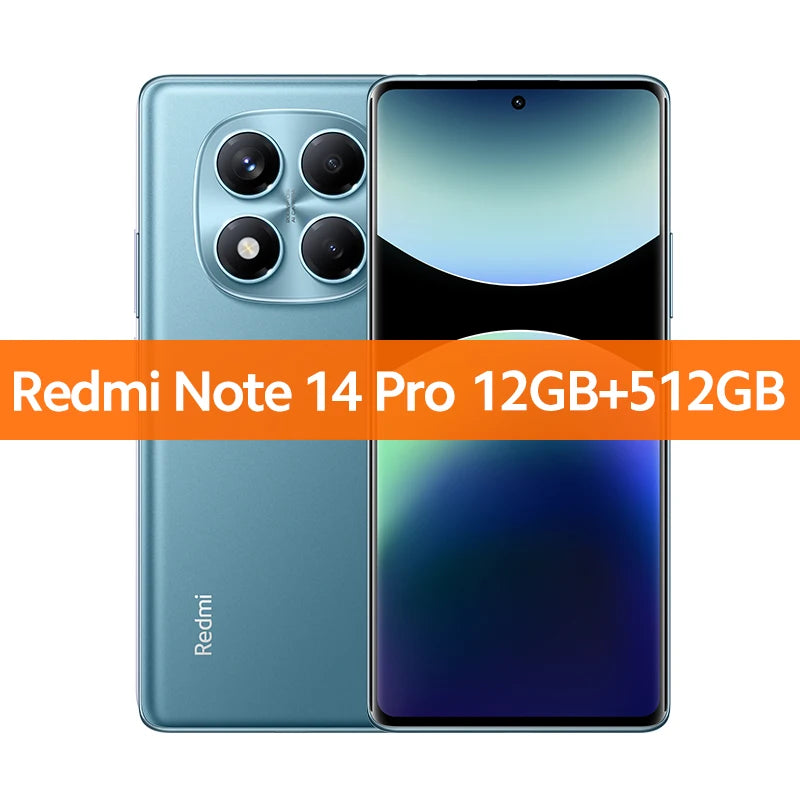 Global Version  Redmi Note 14 Pro Smartphone 200MP AI Camera NFC Helio G100-Ultra 6.67" AMOLED Display 5500Mah Battery