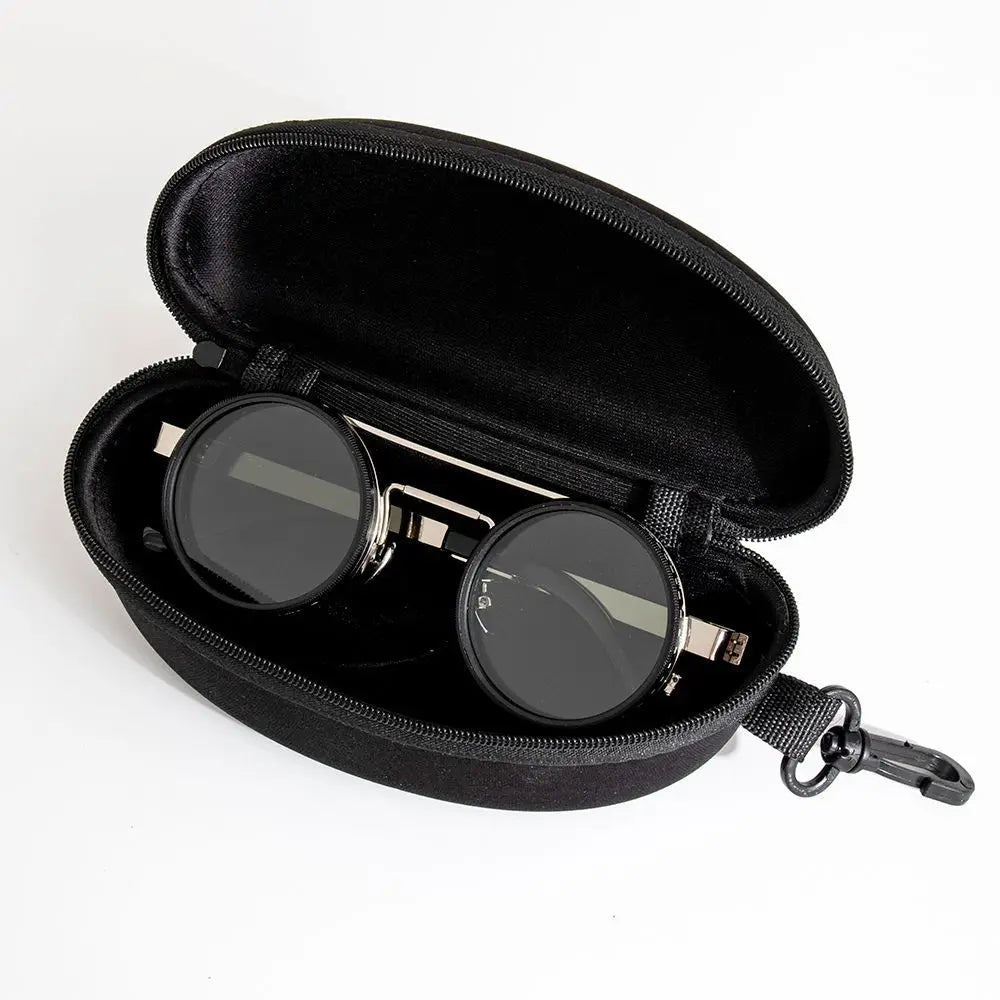 Polarized ND2 400 Adjustable Dimming Sunglasses UV Protection Metal Frame HD Lens for Mountaineering Cycling
