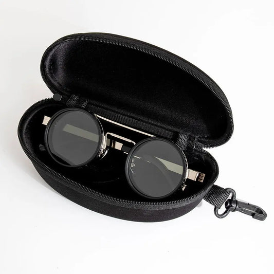 Polarized ND2 400 Adjustable Dimming Sunglasses UV Protection Metal Frame HD Lens for Mountaineering Cycling