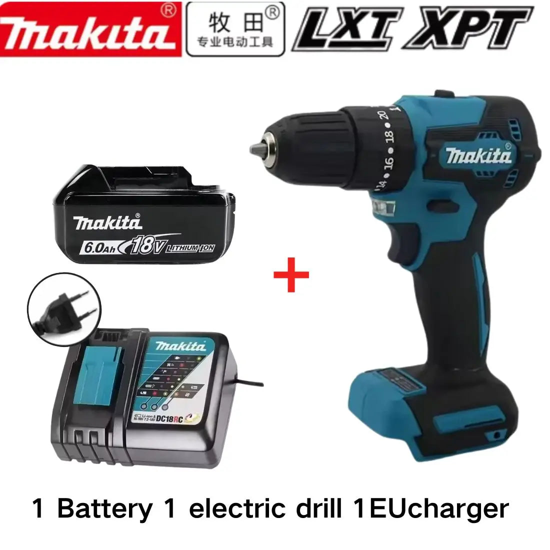 100% DDF487 Ddf487 18V Screwdriver Brushless Electric Drill Impact Drill of Decoration Team Power Tools  18V Battery