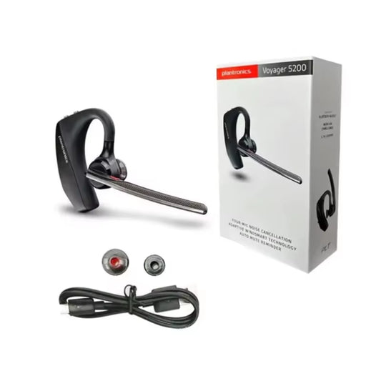 VOYAGER 5200 Over-Ear Noisy Noise Cancelling Call Poly Smart Voice-Activated Business Bluetooth Headset